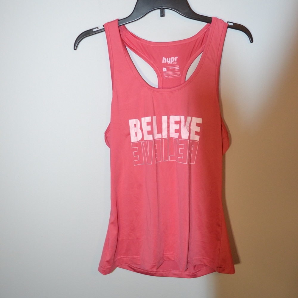 PINK RACERBACK WORKOUT TANK